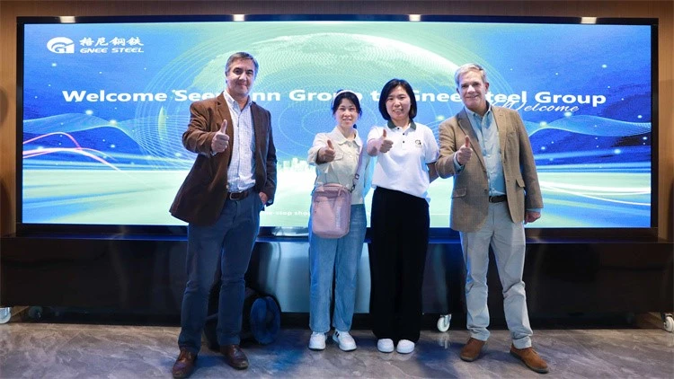 Chilean customers visited GNEE STEEL company headquarters to negotiate and sign an order for duplex 2507 stainless steel rods Chilean customers visited GNEE STEEL company headquarters to negotiate and sign an order for duplex 2507 stainless steel rods